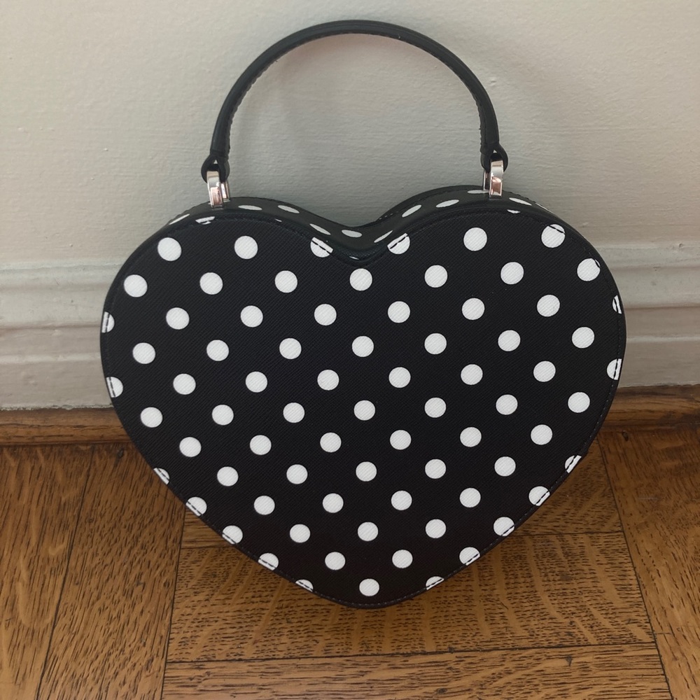 Kate Spade Love Shack Polka Dot Heart Purse - Picture 6 of 12